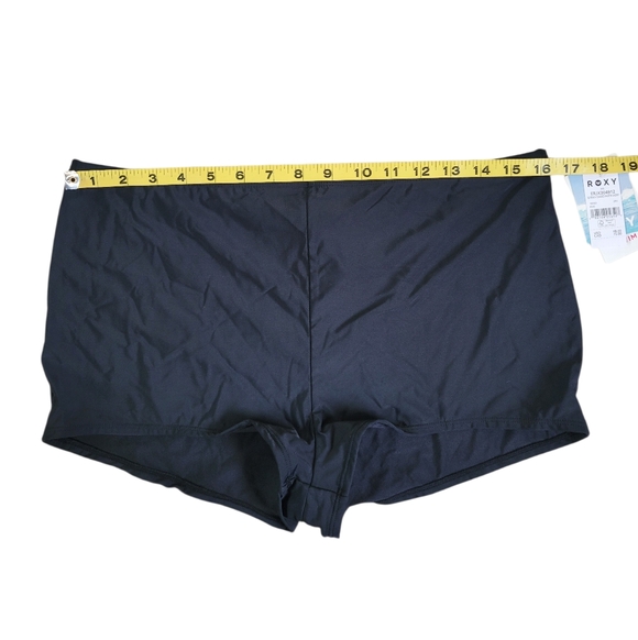 ROXY Black Swim Beach Classics Cheeky Shortie Bottom Size XXL - Picture 8 of 13